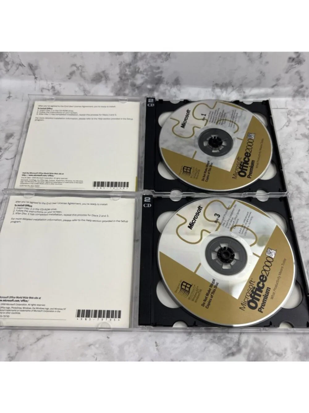 *Microsoft Office 2000 Premium 4 CDs Set With Keys